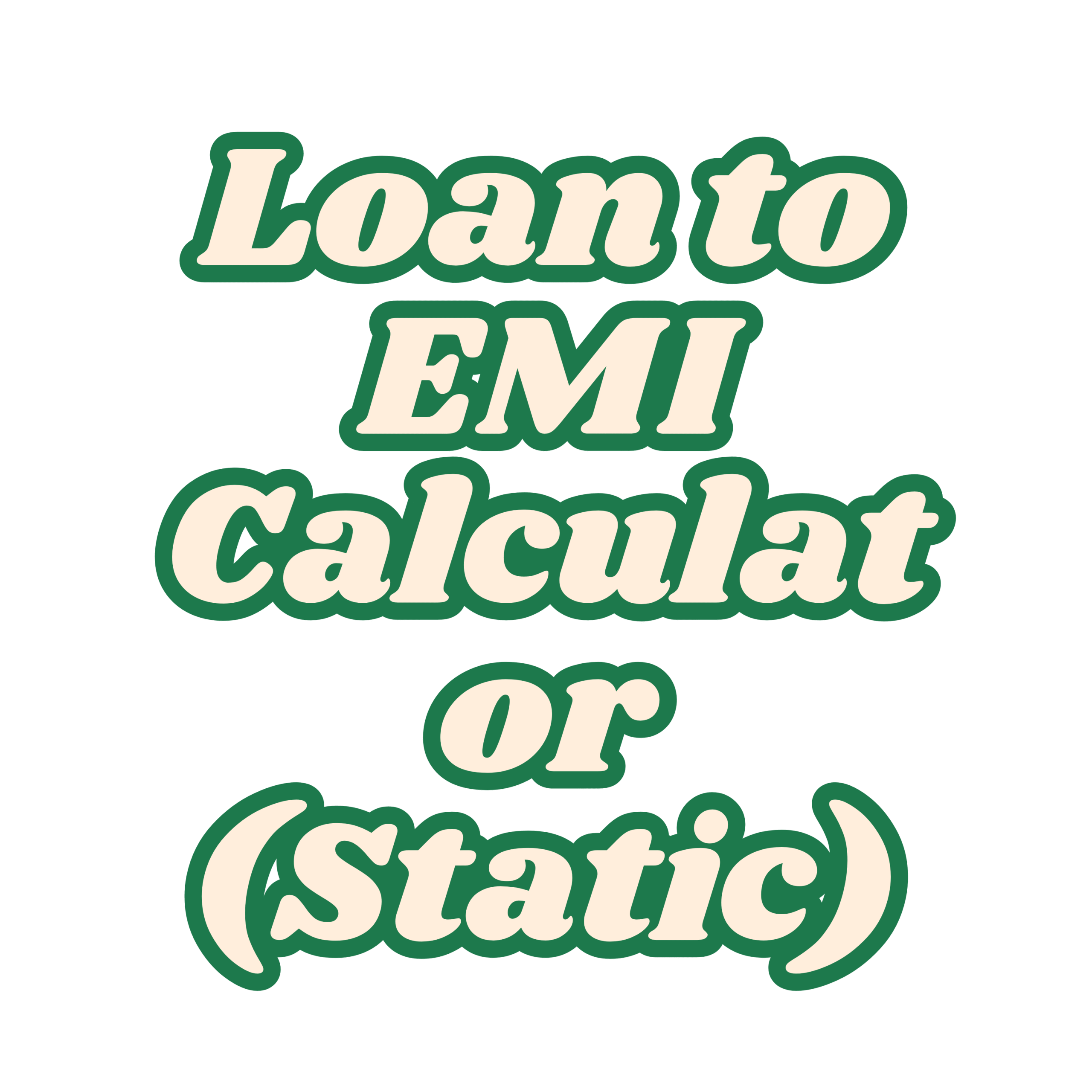 Loan to EMI Calculator (Static) – A tool for calculating Equated Monthly Installments (EMI) for loans.